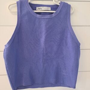 Zara Women's Purple Tank Top